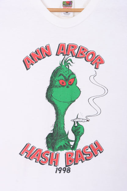 Ann Arbor Hash Bash 1998 Dr Seuss Grinch Single Stitch T-Shirt (XL)