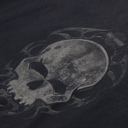 Vintage HARLEY DAVIDSON Skull Black T-Shirt *Aubs Vintage Sole Melbourne
