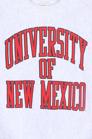 University of New Mexico Spell Out Heavweight Sweatshirt USA Made (L)
