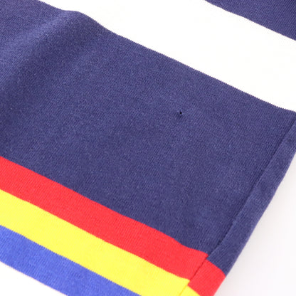 Vintage POLO RALPH LAUREN Multicolour Stripe & Embroidered Pony Logo USA Made Long Sleeve T-Shirt (L-XL TALL) ***COCO Vintage Sole Melbourne