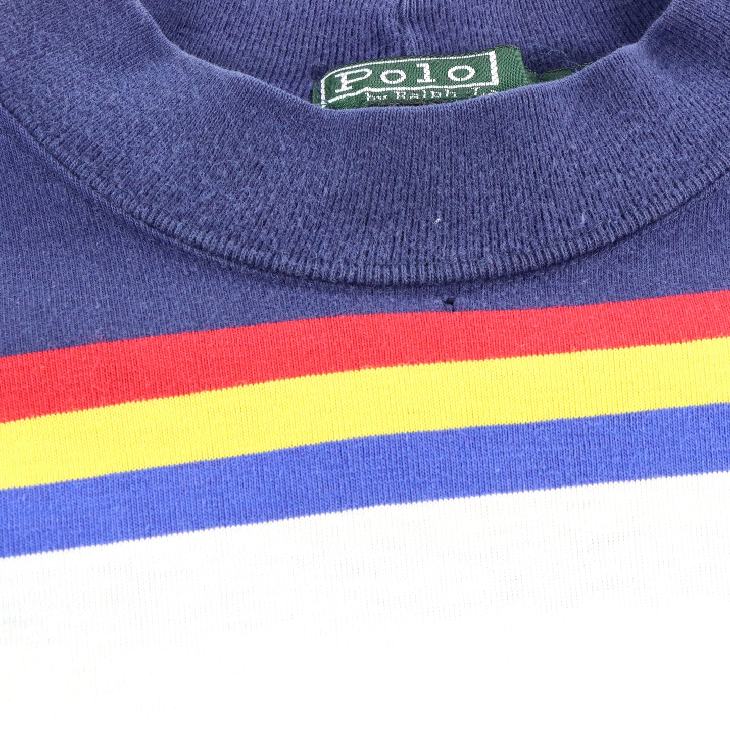 Vintage POLO RALPH LAUREN Multicolour Stripe & Embroidered Pony Logo USA Made Long Sleeve T-Shirt (L-XL TALL) ***COCO Vintage Sole Melbourne
