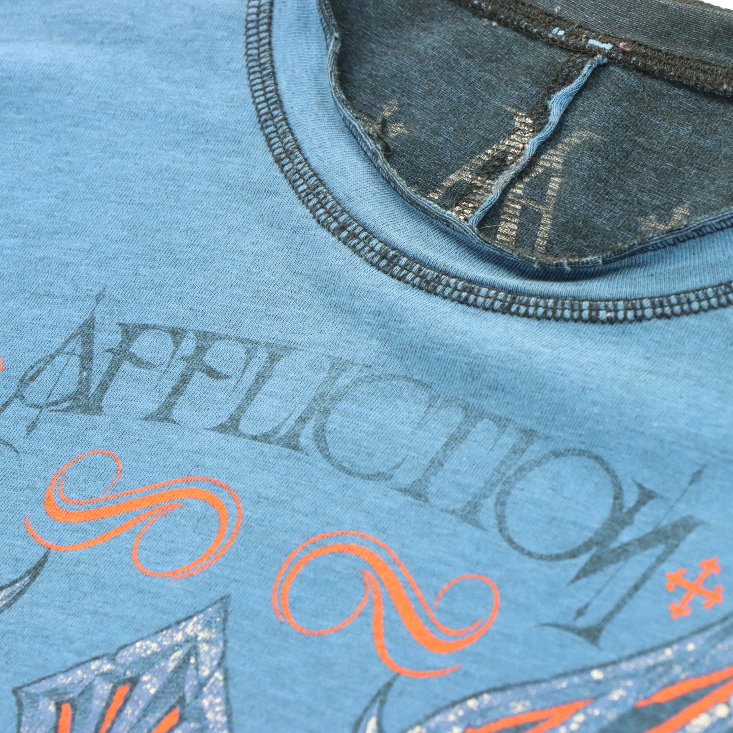 Vintage AFFLICTION Y2K REVERSIBLE USA Made Long Sleeve T-Shirt *Aubs Vintage Sole Melbourne