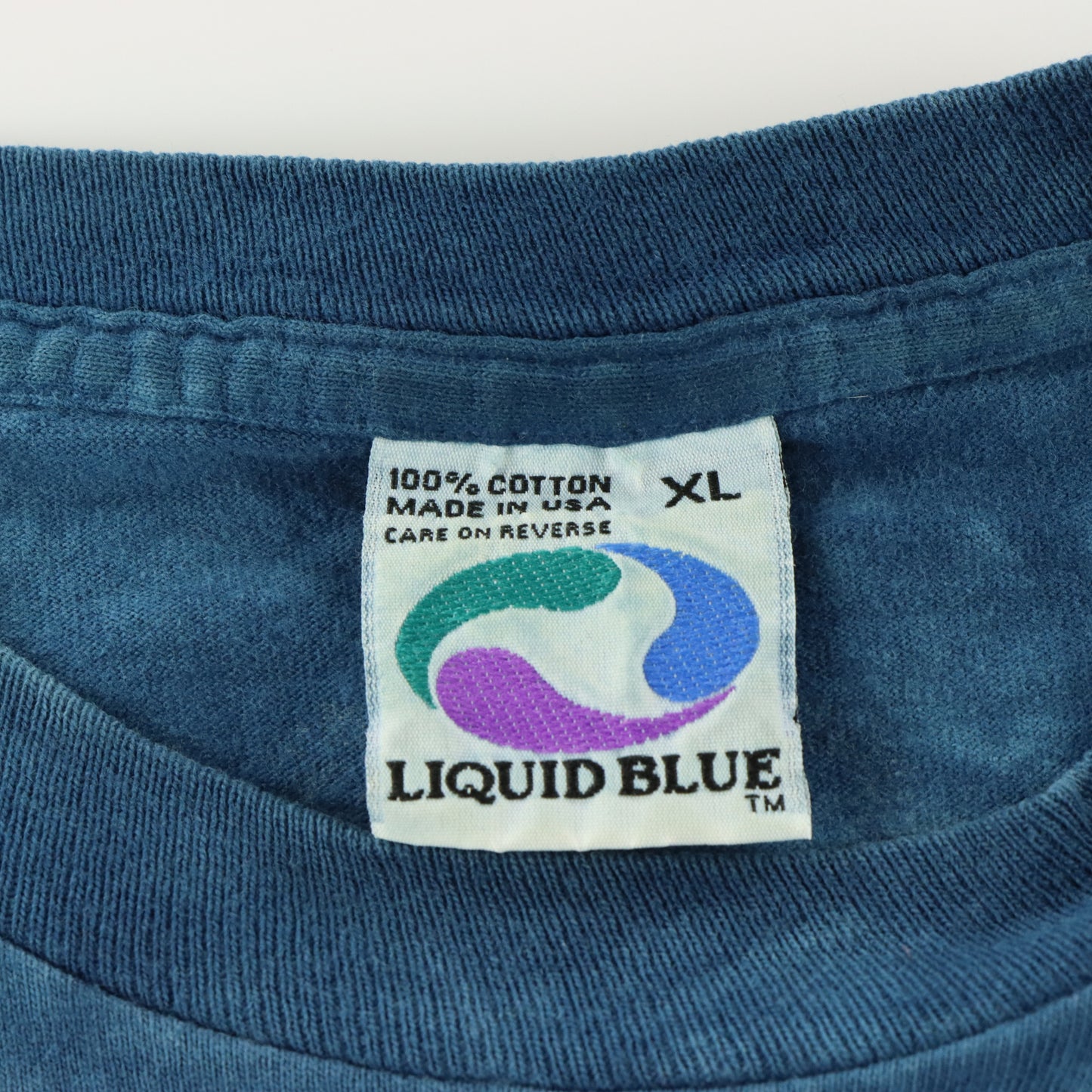 LIQUID BLUE Vintage Grateful Dead Spring Tour 1995 Single Stitch Batik Tee USA Made (XL)