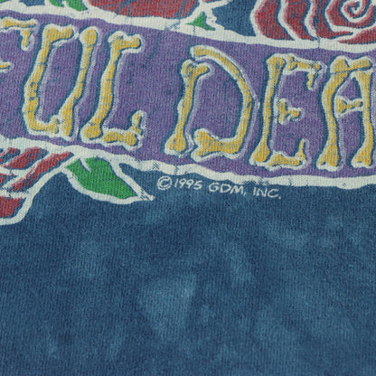 LIQUID BLUE Vintage Grateful Dead Spring Tour 1995 Single Stitch Batik Tee USA Made (XL)