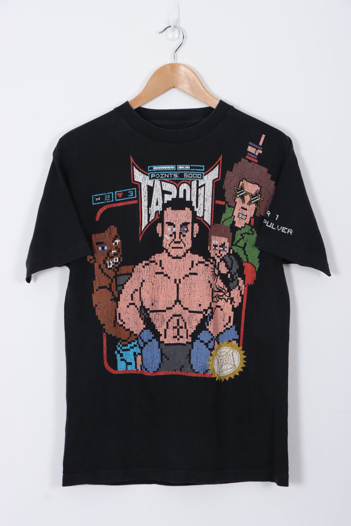 TAPOUT x Jens Pulver Signature Nintendo 'Game On' Black Tee (M)