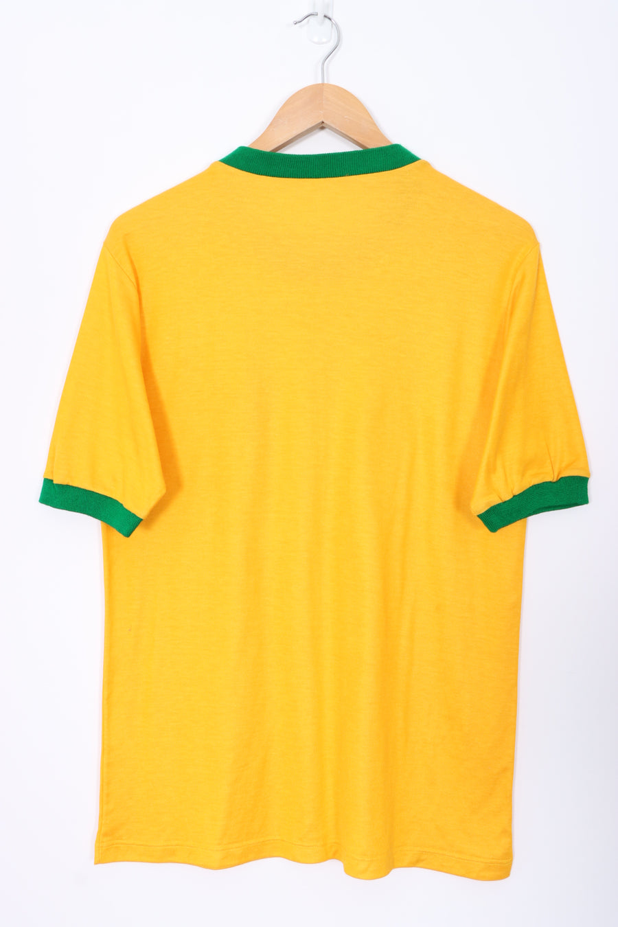 Brazil CBF Soccer Football Ringer T-Shirt (M)