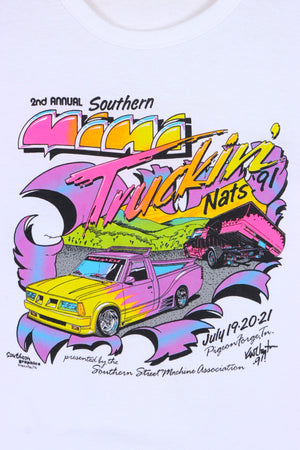 Mini Truckin' Nationals 1991 Single Stitch T-Shirt USA Made (XL)