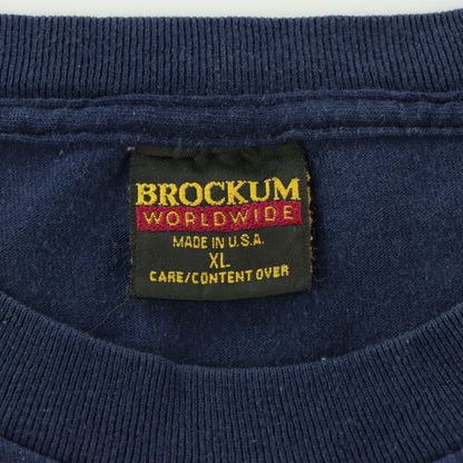 Vintage 1994 Live 'Straight Outta York' Tour USA Made BROCKUM Navy Blue Band Tee (L-XL)