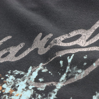Vintage ED HARDY X CHRISTIAN AUDIGIER Pirate Skull Black Double Sided Y2K Tee (XS-S) ***COCO Vintage Sole Melbourne