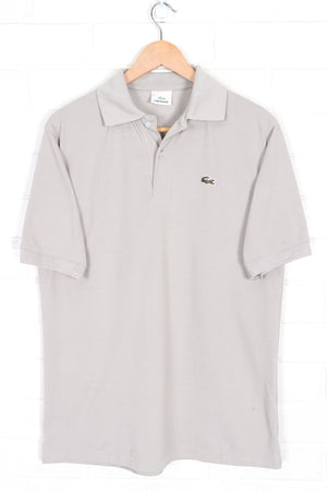LACOSTE Ecru Grey Classic Polo Shirt (L)