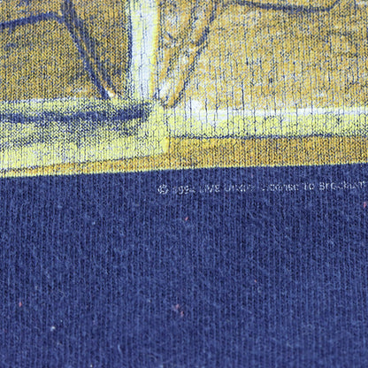 Vintage 1994 Live 'Straight Outta York' Tour USA Made BROCKUM Navy Blue Band Tee (L-XL)