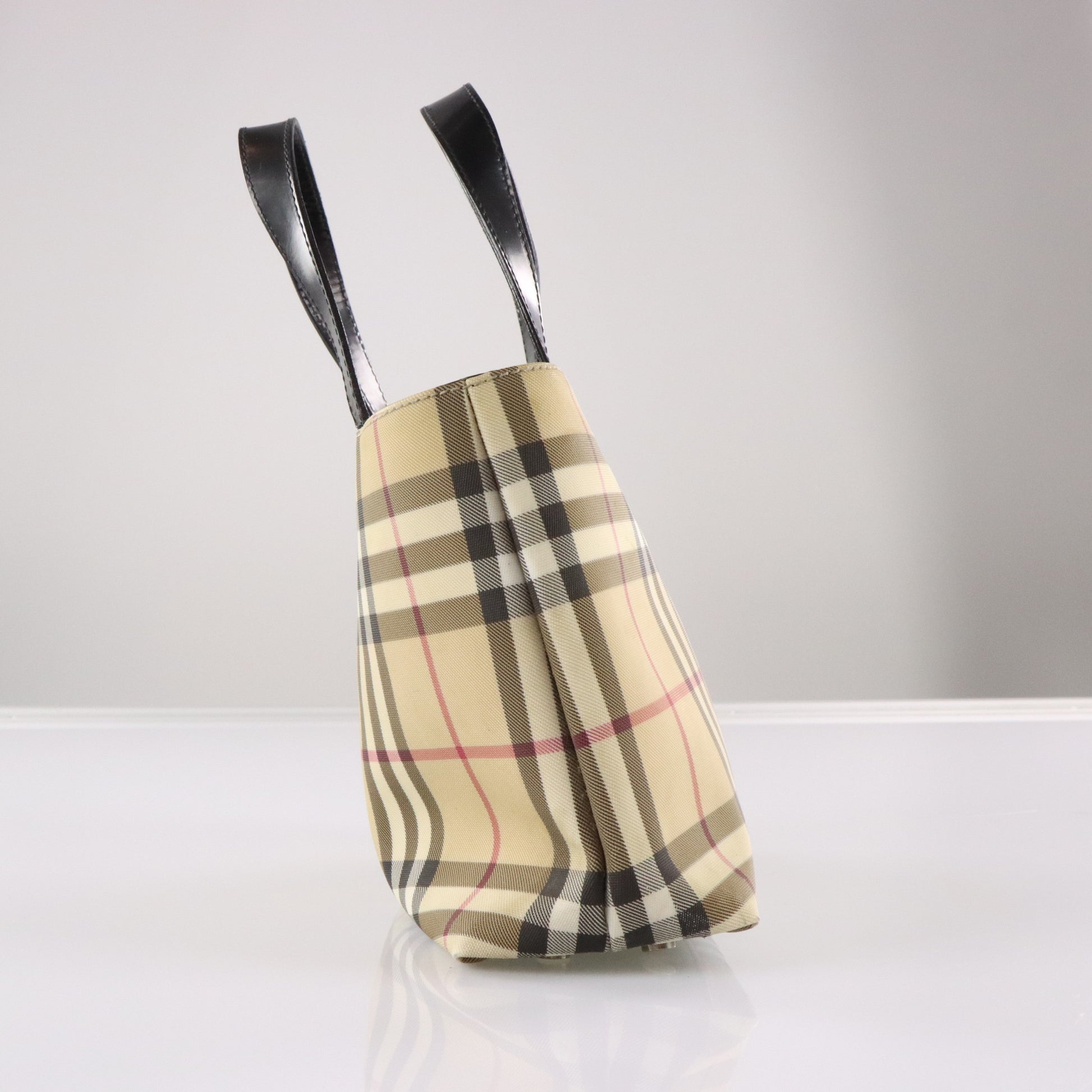 Vintage BURBERRY Italian Made Signature Plaid Design Mini Tote Bag Vintage Sole Melbourne