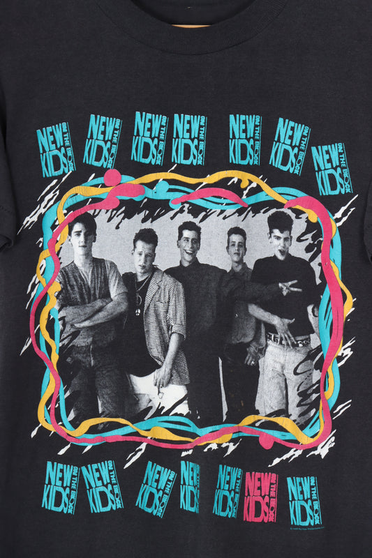 New Kids on the Block Colourful Boy Band Single Stitch Tee (XS)