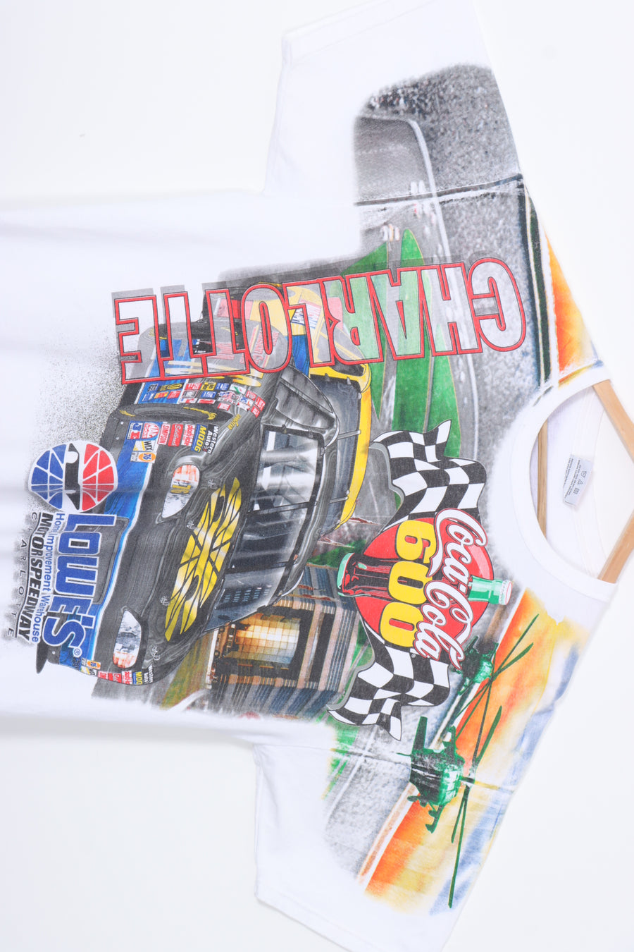 NASCAR Winston Cup 600 Charlotte All Over Car Racing Graphic Tee (XXL)