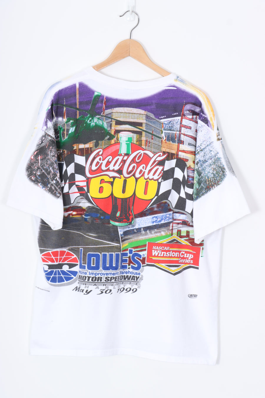 NASCAR Winston Cup 600 Charlotte All Over Car Racing Graphic Tee (XXL)