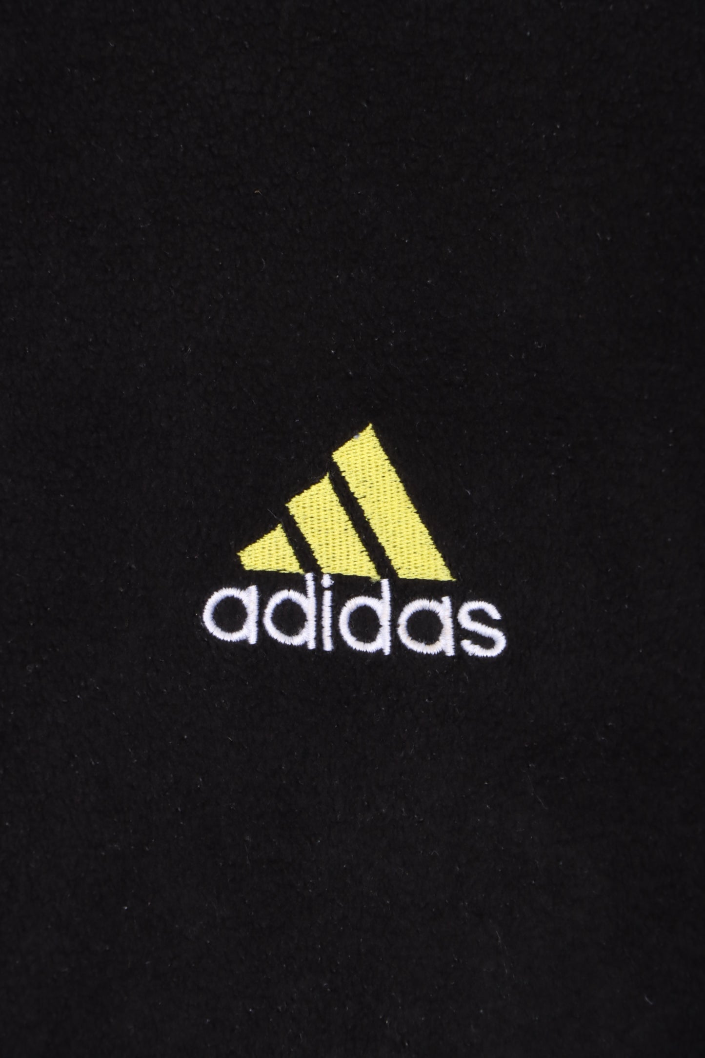 ADIDAS Three Stripe Logo Logo Black Fleece Hoodie (XXL)