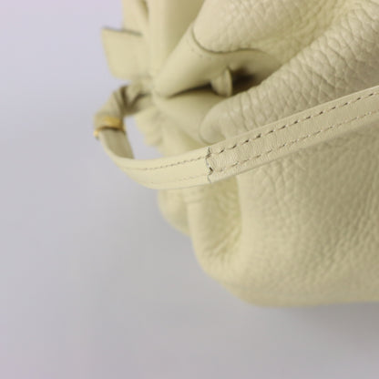Vintage GUCCI Cream Suede Lined Pebbled Leather Crossbody Pouch Bag *Aubs Vintage Sole Melbourne