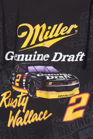 LEE NASCAR Miller Rusty Wallace All Over Racing Graphic Tee (XL)