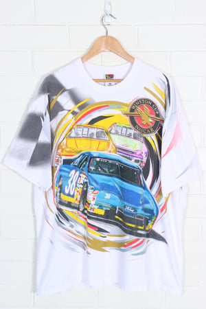 NASCAR Winston Cup Colourful All Over Racing USA Made Tee (XXL)