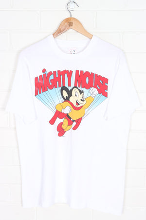 Vintage 1991 Mighty Mouse T-Shirt Single Stitch Swago Tee (L)