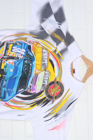 NASCAR Winston Cup Colourful All Over Racing USA Made Tee (XXL)