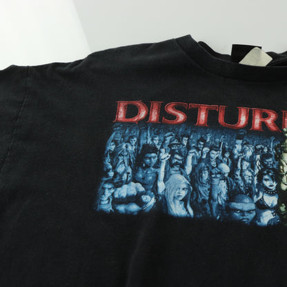 Disturbed Y2K Heavy Metal Band Music 100% Cotton T-Shirt (XXL)