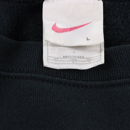 Vintage NIKE Black & White Embroidered Swoosh USA Made Classic Sweatshirt (L) ***COCO Vintage Sole Melbourne