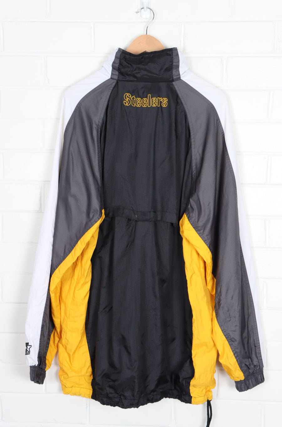NFL Pittsburgh Steelers Colour Block Windbreaker Jacket Korea Made (XL)