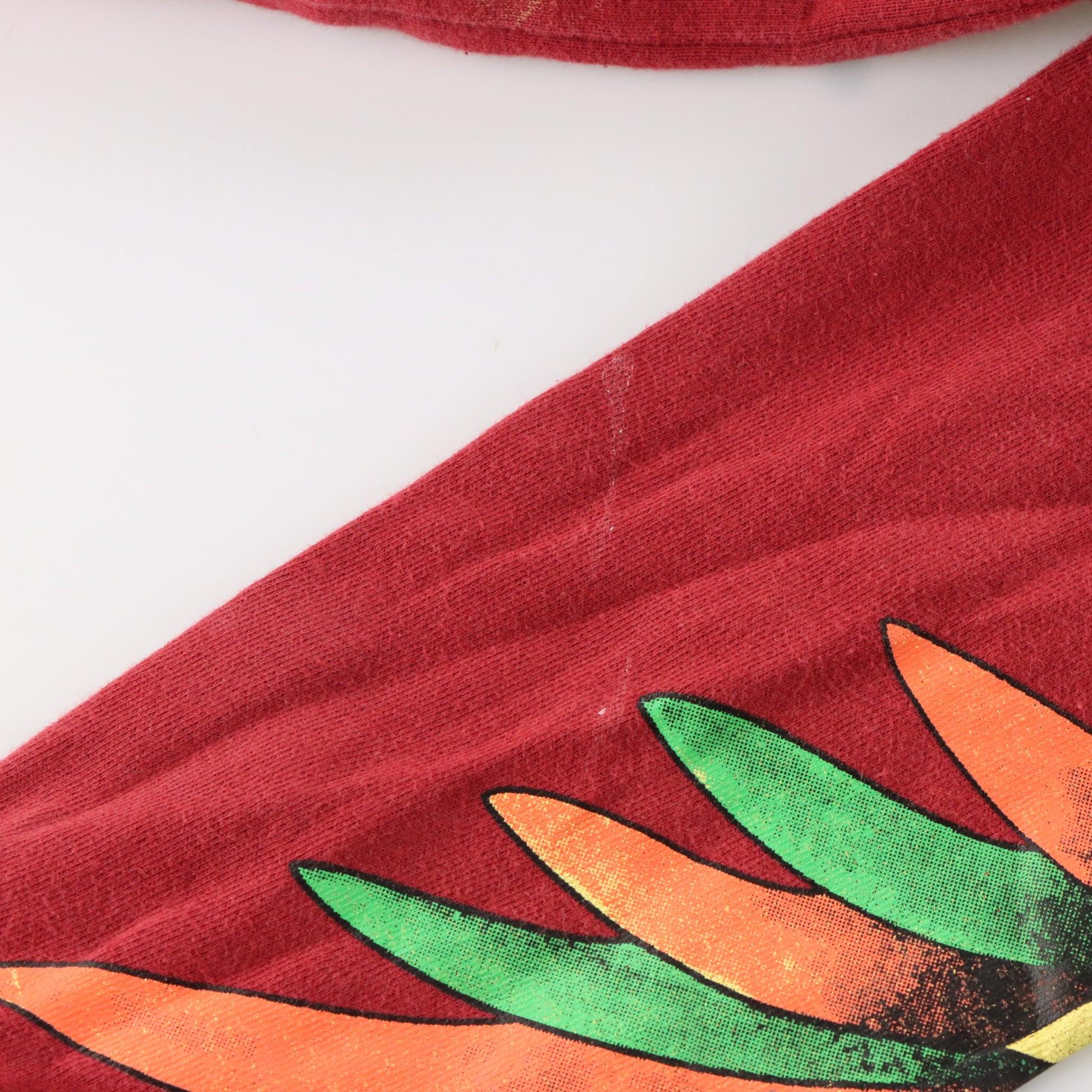 Vintage ED HARDY By Christian Audigier Red Rhinestone Hooded Sweatshirt *Aubs Vintage Sole Melbourne