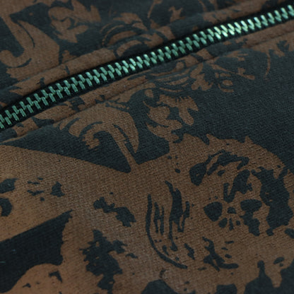 GUESS Y2K Grunge Brown Two-Tone Zip Up Jacket (M-L)