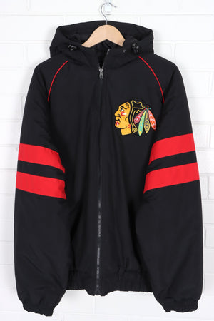 NHL Chicago Blackhawks GIII Filled Hooded Windbreaker Jacket (XL)