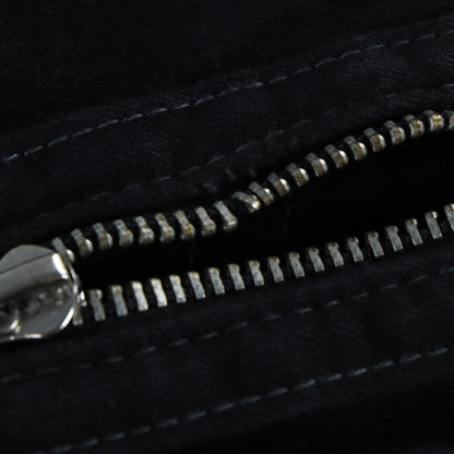 TRUE RELIGION Y2K Black Contrast Stitch Denim Motorcycle Jacket (XXL)