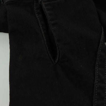 TRUE RELIGION Y2K Black Contrast Stitch Denim Motorcycle Jacket (XXL)