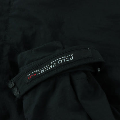 POLO RALPH LAUREN Embroidered Logo Black Hooded Windbreaker Jacket (L)