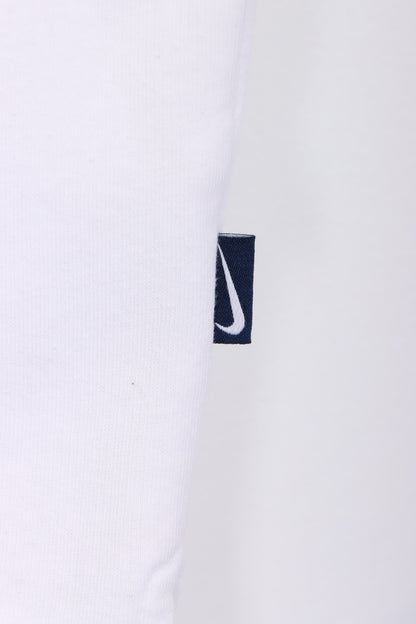 NIKE Spell Out Swoosh Logo 1/2 Zip Sweatshirt (XL)