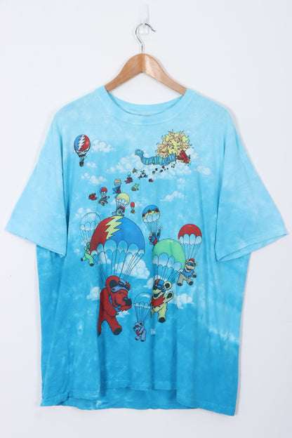 Vintage Grateful Dead 2000/1993 'Songs Fill The Air' LIQUID BLUE T-Shirt (XL)