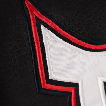 Vintage TAPOUT Moto Embroidered "Ride Strong" Black & Red Hoodie Sweatshirt (L) ***COCO Vintage Sole Melbourne