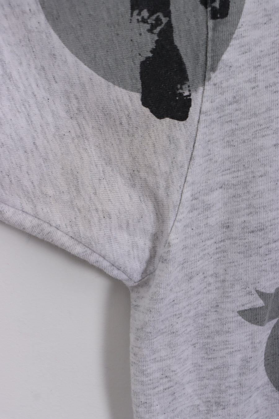 90s Disney Mickey Mouse Shadow Graphic Single Stitch Grey T-Shirt (L)