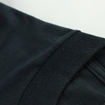 Vintage BUDWEISER 'Want To Drink Your Bud' Pun USA Made 50/50 Black Tee (XL)