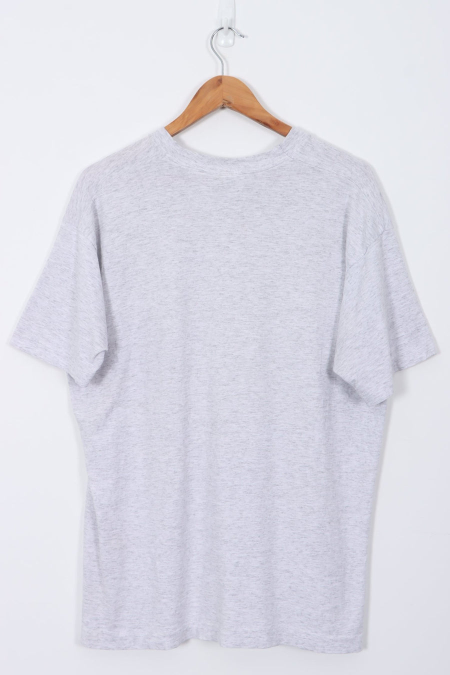 90s Disney Mickey Mouse Shadow Graphic Single Stitch Grey T-Shirt (L)
