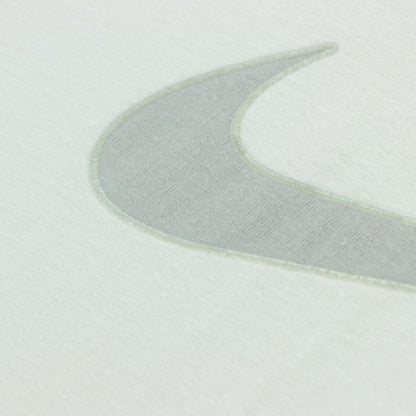 NIKE Large Centre Swoosh Logo Vintage White & Grey Tee (L-XL)