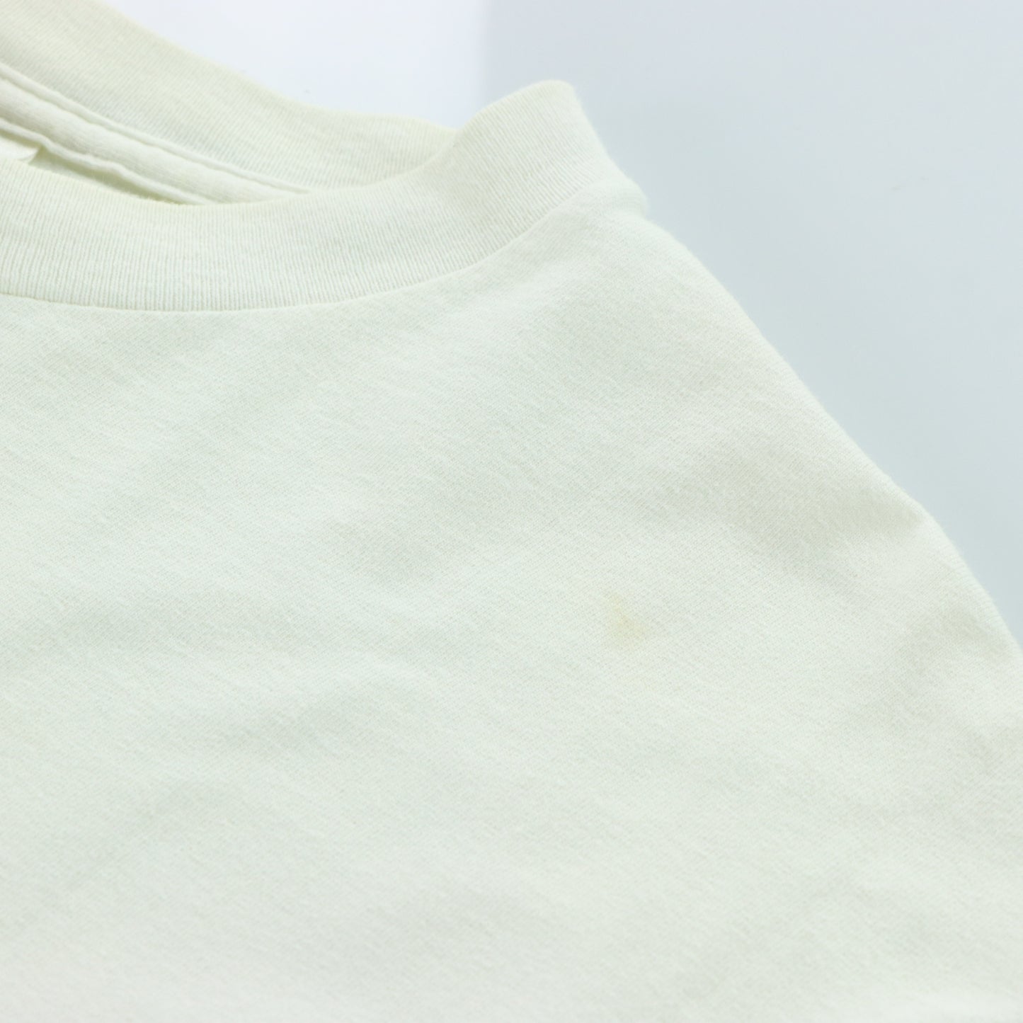 NIKE Large Centre Swoosh Logo Vintage White & Grey Tee (L-XL)