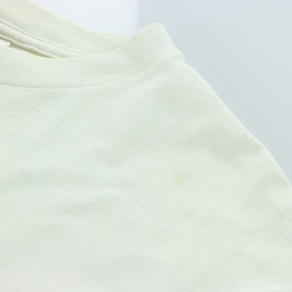 NIKE Large Centre Swoosh Logo Vintage White & Grey Tee (L-XL)