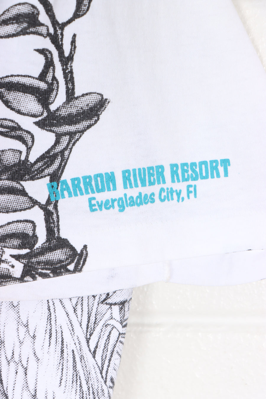 Florida 90s Alligator Swamp All Over Single Stitch T-Shirt USA Made (M-L)
