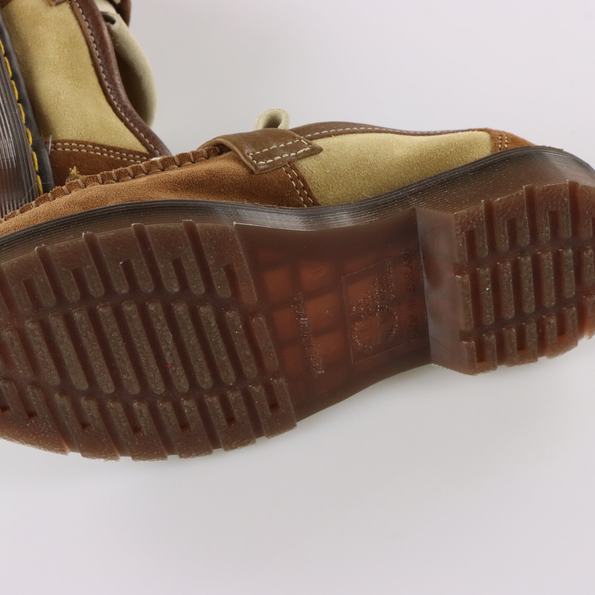 Vintage DR MARTENS Adrian Made In England Suede Tassle Loafers 'Dark Brown' Shoes *Aubs Vintage Sole Melbourne