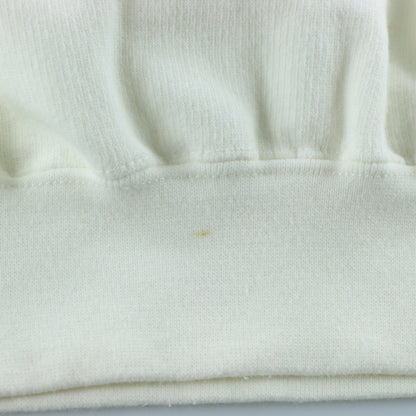 RALPH LAUREN CHAPS 'Essential Activewear' Embroidered White Sweatshirt (L)