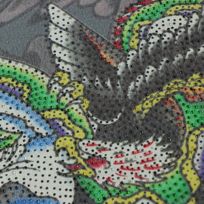 ED HARDY Y2K Embellished Snake Top Hat USA Made Purple Tee (M)