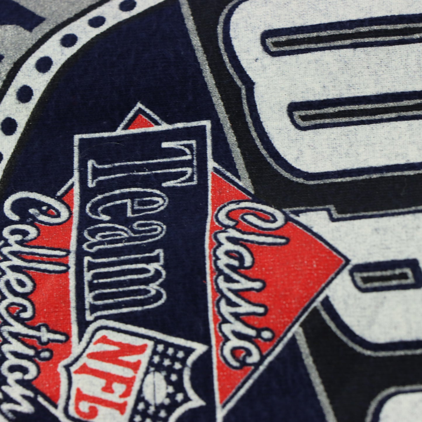 Vintage DALLAS COWBOYS 'National Football Conference' NFL USA Made Navy T-Shirt (XL)