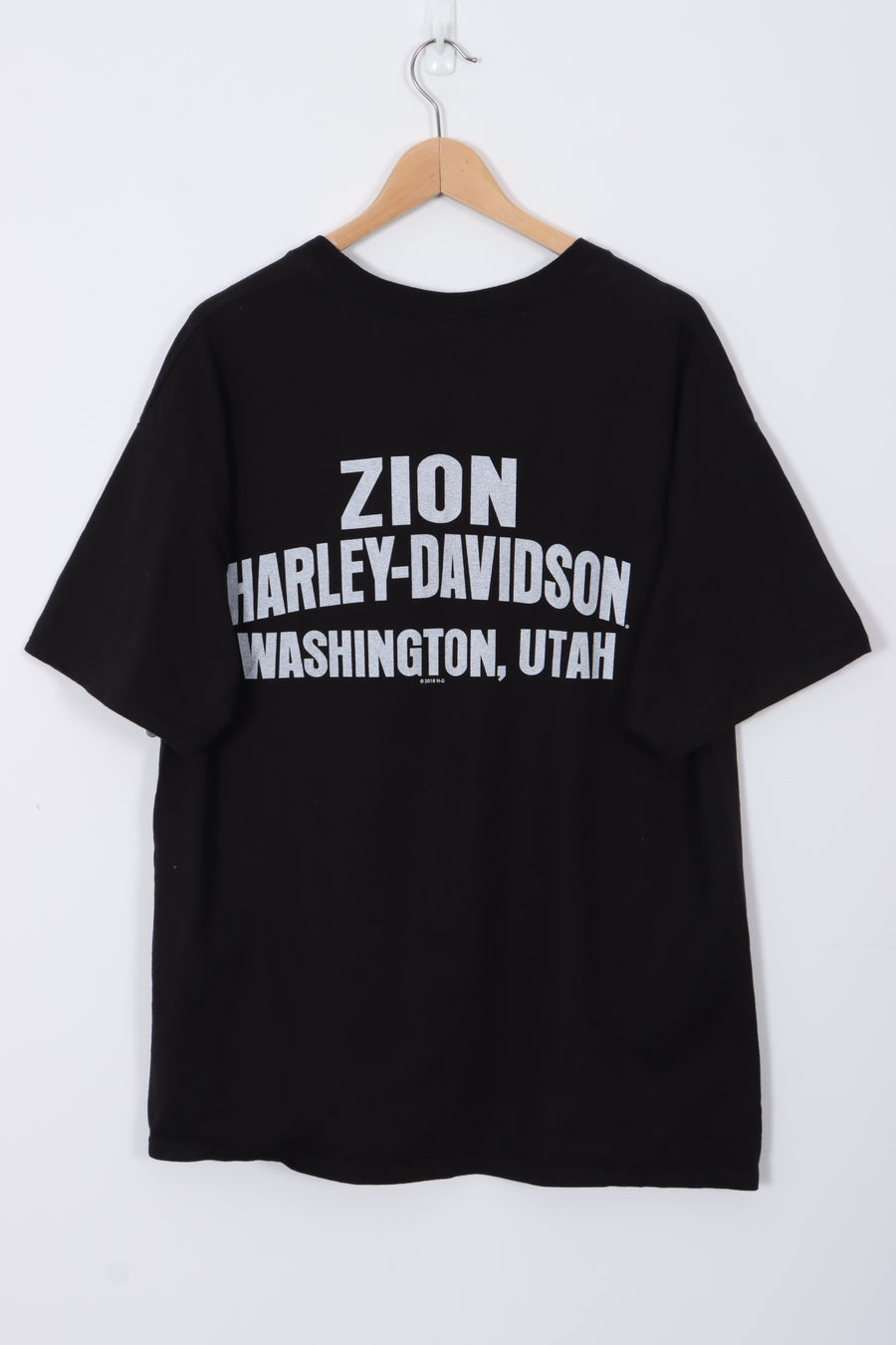 HARLEY DAVIDSON Aviator Eagle Washington Utah Black Tee (XL)