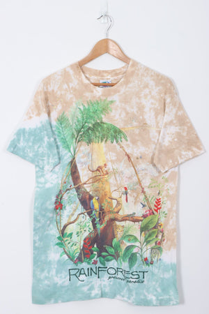 1991 LIQUID BLUE 'Rainforest Reserve Paradise' USA Made Animal Tee (M-L)